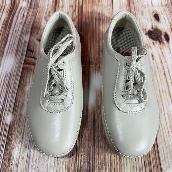 SAS Womens Size 5 Wide Bone Leather TRAVELER Athletic Oxford Walking Shoes NEW - Picture 3 of 11
